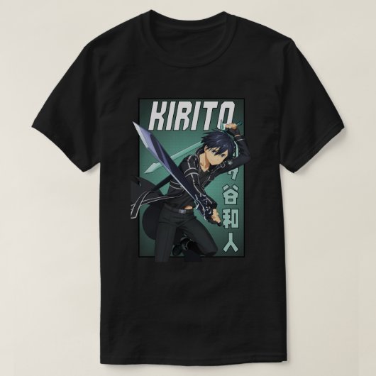 黒い剣士 Tシャツ (デザイン正面)