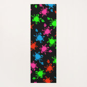 黒い割り付け ヨガマット (裏面)