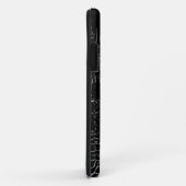 黒い動揺して音パーソナライズされた楽 Case-Mate iPhoneケース (裏面/右)