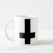 黒い十字のマグ コーヒーマグカップ (左)