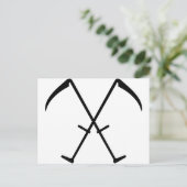 黒い十字アイコン ポストカード (スタンド正面)