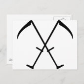 黒い十字アイコン ポストカード (正面/裏面)
