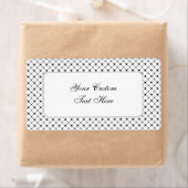 黒い十字型パターンのカスタムラベル ラベル (インサイチュ)