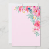 黒い卒業帽, 春の花 卒業 招待状 (裏面)