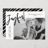 黒い単に楽しい写真 シーズンカード (正面/裏面)