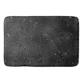 黒い単色の光の背景 バスマット (正面)