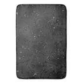 黒い単色の光の背景 バスマット (正面縦)