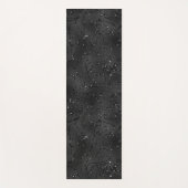 黒い単色の光の背景 ヨガマット (正面)