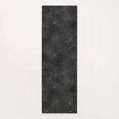 黒い単色の光の背景 ヨガマット (裏面)