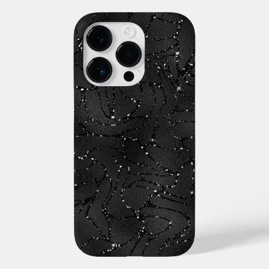 黒い単色の光の背景 Case-Mate iPhoneケース (裏面)