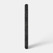 黒い単色の光の背景 SAMSUNG GALAXYケース (左側面)