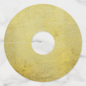 黒い原稿とのエレガントでロマンチックな金質 ワイングラスタグ (裏面)