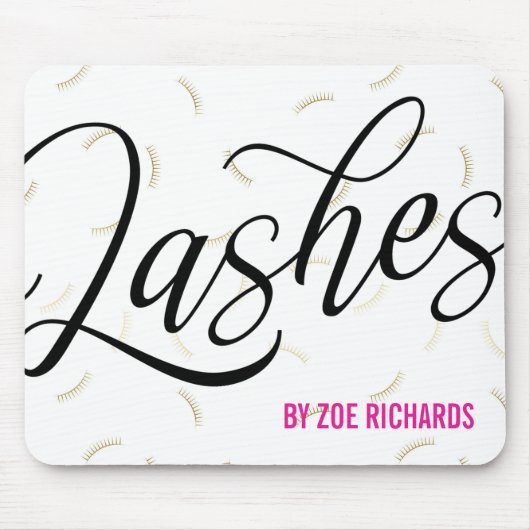 黒い原稿のフェイクな金ゴールドの鞭 マウスパッド (正面)