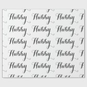 黒い原稿の新婚者を結婚している夫の夫 ラッピングペーパー (フラット)