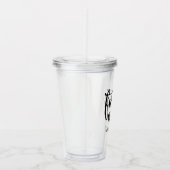 黒い原稿の未来の夫人(名前) アクリルタンブラー (右)