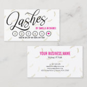 黒い原稿及び金ゴールドの鞭のロイヤリティのパンチカード6 ロイヤリティカード (正面/裏面)