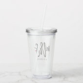 黒い原稿夫人(名前) アクリルタンブラー (裏面)