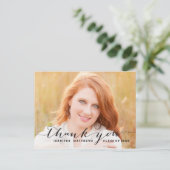 黒い原稿|の卒業は郵便はがき感謝していしています ポストカード (スタンド正面)