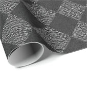 黒い及び灰色のゴシック様式包装紙 ラッピングペーパー (ロールコーナー)