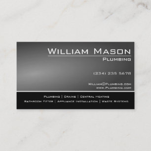 黒い及び灰色の巧みな商人の名刺 名刺