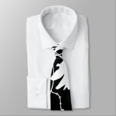 黒い及び白い花 ネクタイ (タイ)