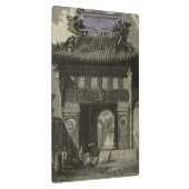 黒い及び白のアジア帝国寺院 クリップボード (右)