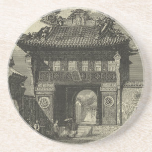 黒い及び白のアジア帝国寺院 コースター