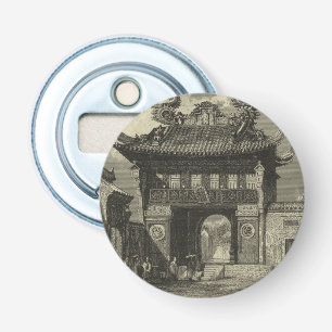 黒い及び白のアジア帝国寺院 栓抜き
