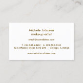 黒い及び白のグリッターの唇のロイヤリティカードは上がりました ロイヤリティカード (裏面)