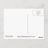 黒い及び白のゴルフクラブ ポストカード (裏面)