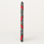 黒い及び白のストライプパターンのスイカ Case-Mate iPhoneケース (裏面/右)