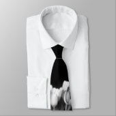 黒い及び白のチューリップ ネクタイ (タイ)