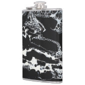 黒い及び白の抽象的なフラスコ- "小型Cray " フラスク (左)