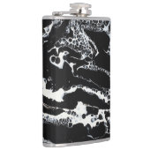 黒い及び白の抽象的なフラスコ- "小型Cray " フラスク (右)