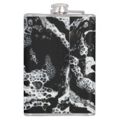 黒い及び白の抽象的なフラスコ- "小型Cray " フラスク (裏面)