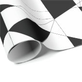 黒い及び白の粉砕された生命 ラッピングペーパー (ロールコーナー)