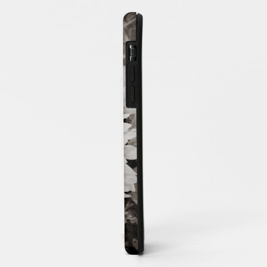 黒い及び白の美しいヒマワリの花束の写真 Case-Mate iPhoneケース (裏面/左)