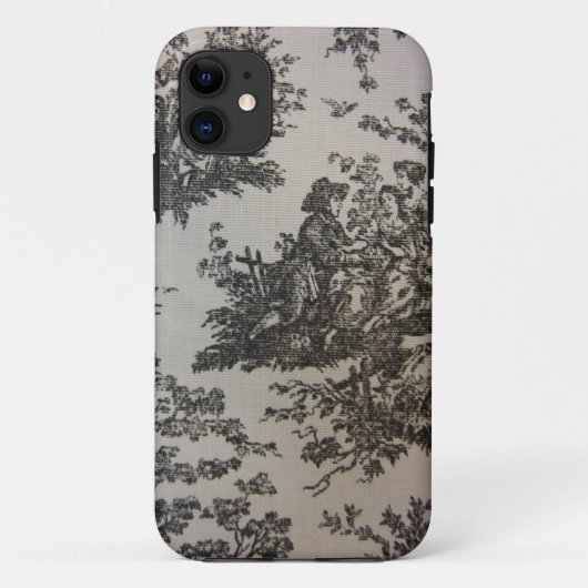 黒い及び白のToile Case-Mate iPhoneケース (裏面)