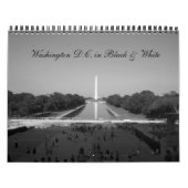黒い及び白のWashington D.C. カレンダー (カバー)