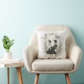 黒い及び白パーソナライズのかわいいチビ（小さくかわいく書いた感じ）の女の子 クッション (椅子)