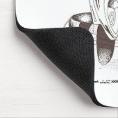 黒い及び白マウスパッドのゴルフクラブ マウスパッド (コーナー)