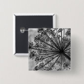 黒い及び白人の女王のアンレース 缶バッジ (正面&裏面)