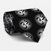 黒い及び白人Omは結びます ネクタイ (ロール)