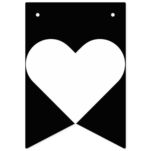 黒い及び白写真を旗布の支柱ありがとう バンティングフラッグ (第2の旗)