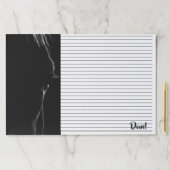 黒い及び白馬のシルエット ペーパーパッド (インサイチュ)