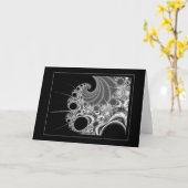 黒い及び白7 (ジンジャー・ロジャース) カード (黄色い花)