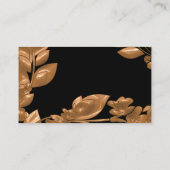 黒い及び銅の庭 名刺 (裏面)