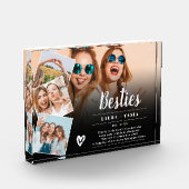 黒い友最高のだちスクリプト4枚の写真コラージグリッド フォトブロック (左)