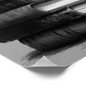 黒い反射、悲しい目 ポスター (角)