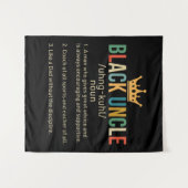 黒い叔父の定義誇りを持った叔父 タペストリー (正面(横))